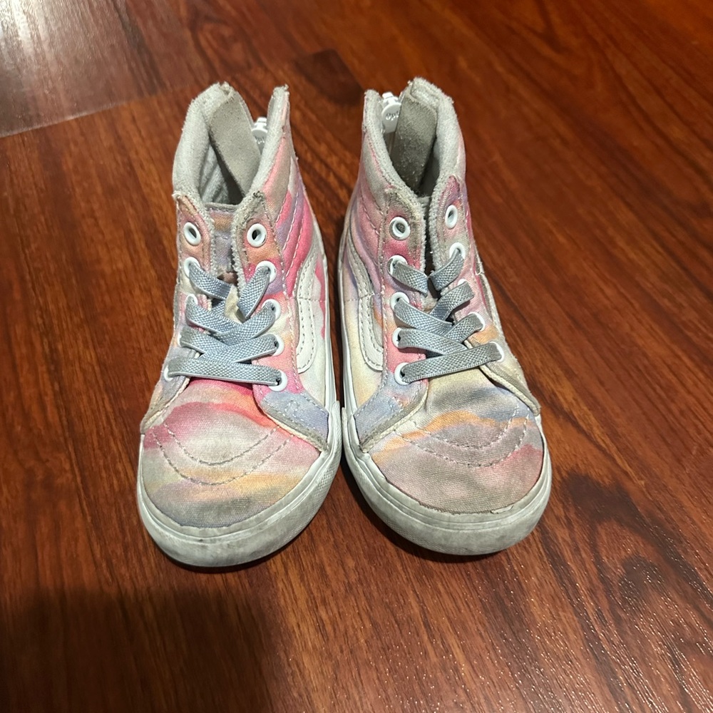 Colorful Kids High-Top Sneakers